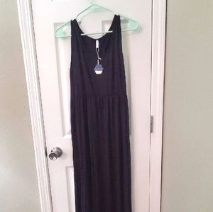 Pinkblush Navy Maxi Dress Small Sleeveless New